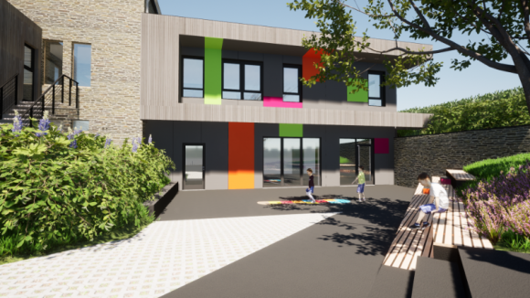 Extension d'une école primaire à Grand-Halleux, un projet de SYNE architecture